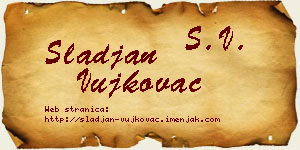 Slađan Vujkovac vizit kartica
